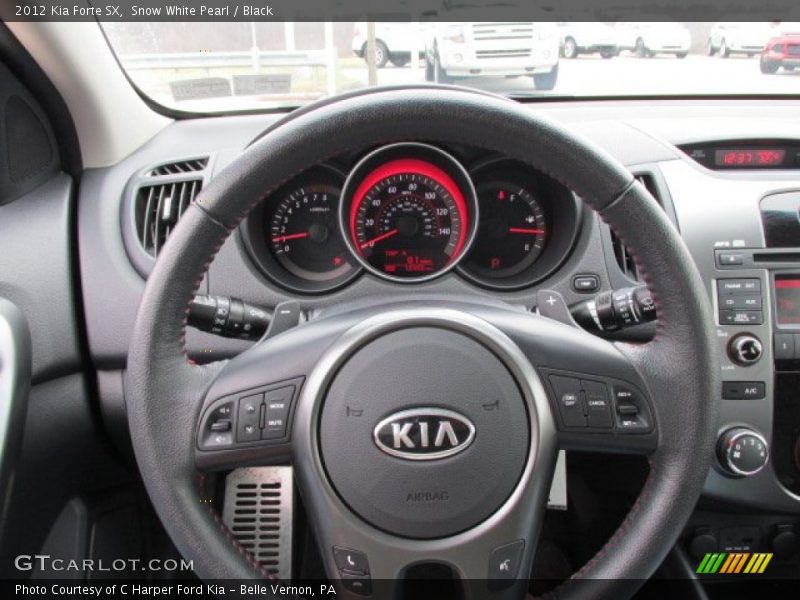 Snow White Pearl / Black 2012 Kia Forte SX