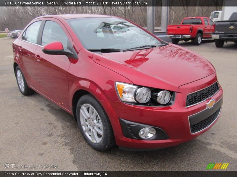 Crystal Red Tintcoat / Dark Pewter/Dark Titanium 2013 Chevrolet Sonic LT Sedan