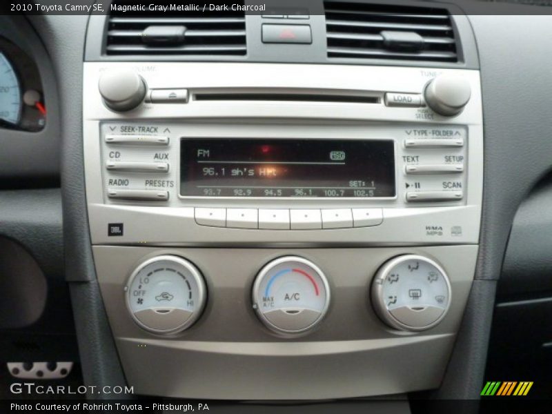 Magnetic Gray Metallic / Dark Charcoal 2010 Toyota Camry SE