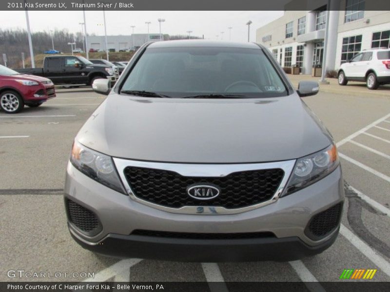 Titanium Silver / Black 2011 Kia Sorento LX