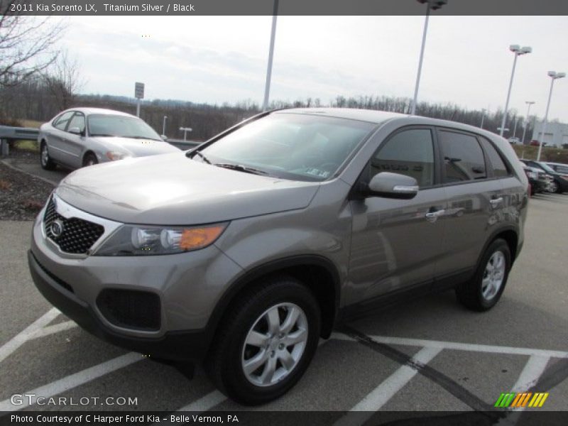 Titanium Silver / Black 2011 Kia Sorento LX