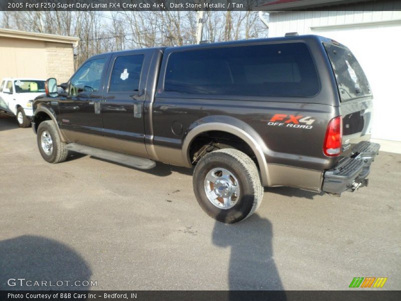 Dark Stone Metallic / Tan 2005 Ford F250 Super Duty Lariat FX4 Crew Cab 4x4
