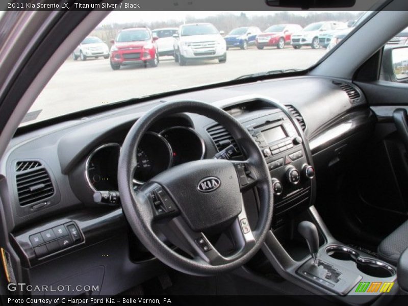 Titanium Silver / Black 2011 Kia Sorento LX
