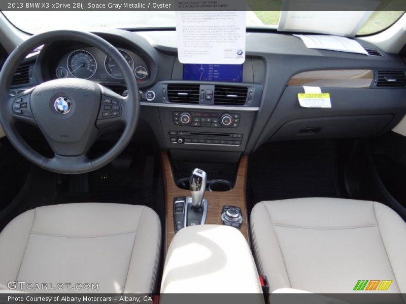 Space Gray Metallic / Oyster 2013 BMW X3 xDrive 28i