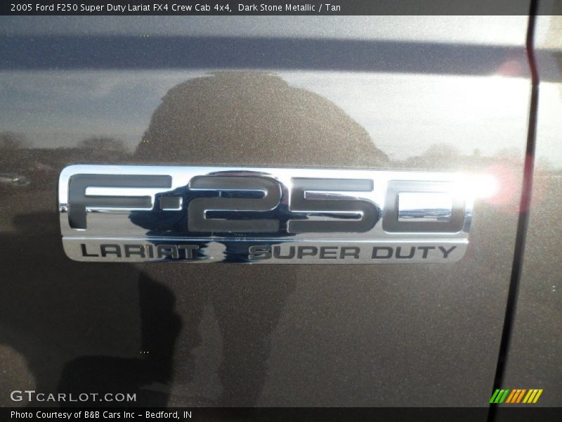Dark Stone Metallic / Tan 2005 Ford F250 Super Duty Lariat FX4 Crew Cab 4x4