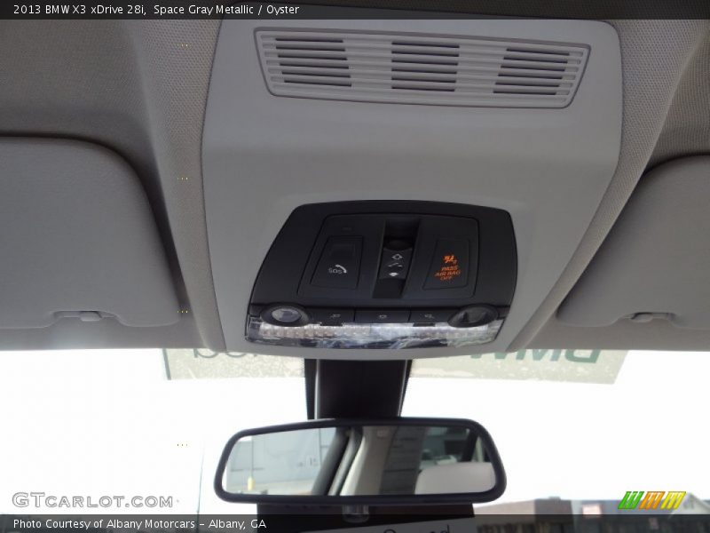 Space Gray Metallic / Oyster 2013 BMW X3 xDrive 28i