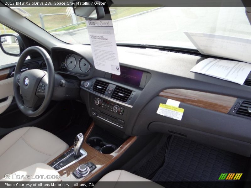 Space Gray Metallic / Oyster 2013 BMW X3 xDrive 28i