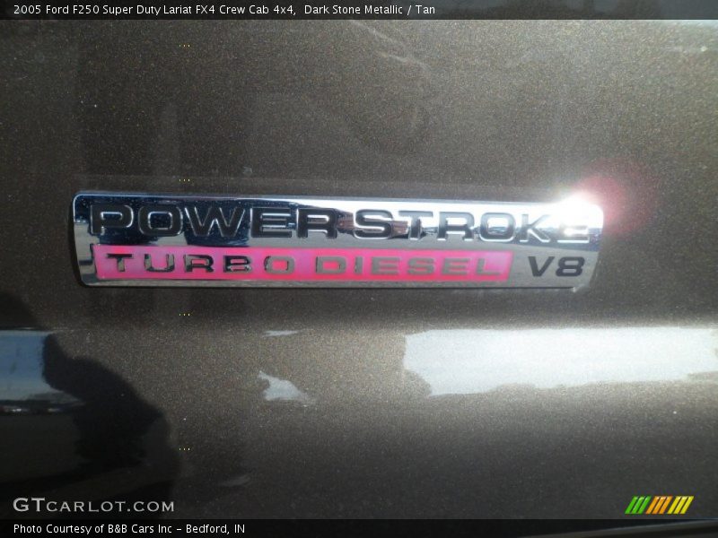 Dark Stone Metallic / Tan 2005 Ford F250 Super Duty Lariat FX4 Crew Cab 4x4