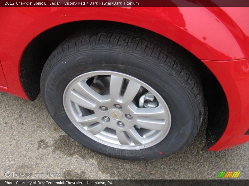 Victory Red / Dark Pewter/Dark Titanium 2013 Chevrolet Sonic LT Sedan