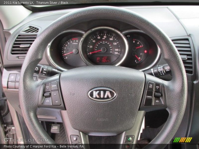 Titanium Silver / Black 2011 Kia Sorento LX