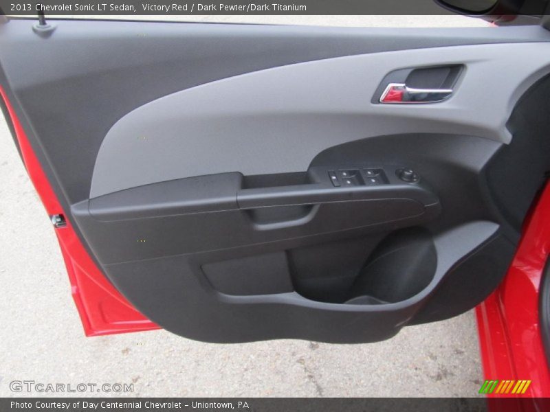 Victory Red / Dark Pewter/Dark Titanium 2013 Chevrolet Sonic LT Sedan