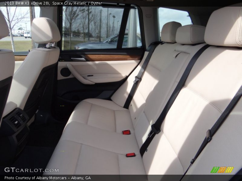 Space Gray Metallic / Oyster 2013 BMW X3 xDrive 28i