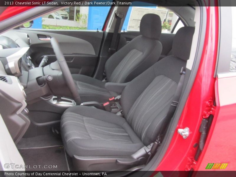 Victory Red / Dark Pewter/Dark Titanium 2013 Chevrolet Sonic LT Sedan