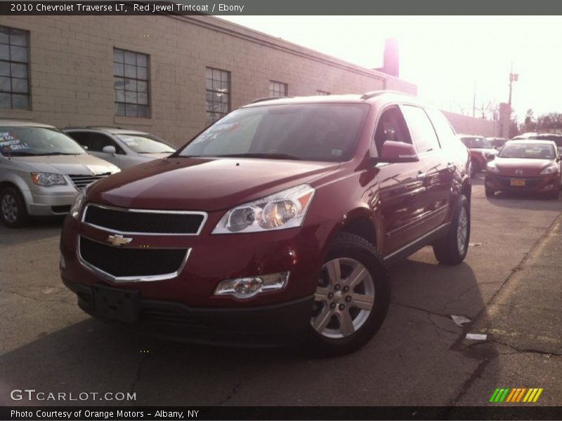 Red Jewel Tintcoat / Ebony 2010 Chevrolet Traverse LT