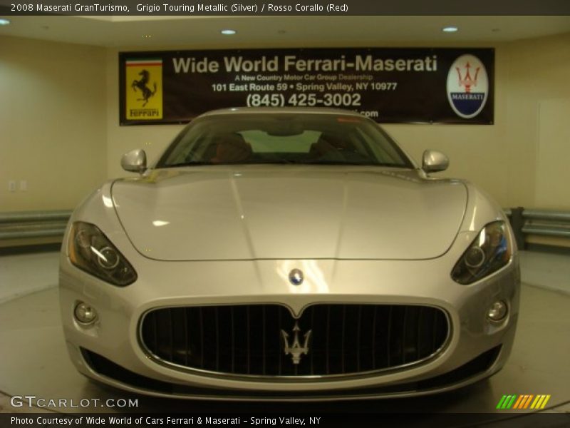 Grigio Touring Metallic (Silver) / Rosso Corallo (Red) 2008 Maserati GranTurismo