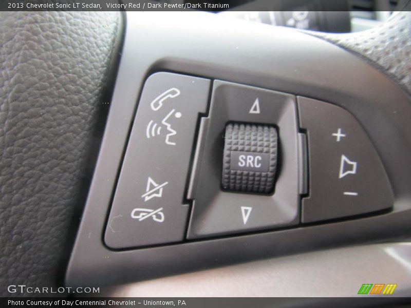 Victory Red / Dark Pewter/Dark Titanium 2013 Chevrolet Sonic LT Sedan