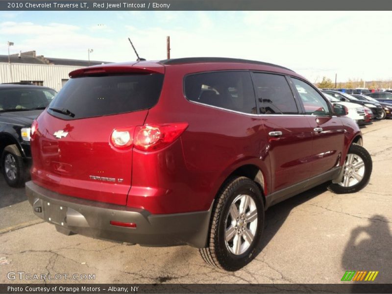 Red Jewel Tintcoat / Ebony 2010 Chevrolet Traverse LT