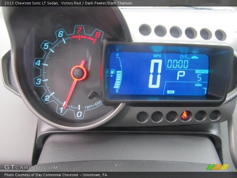 Victory Red / Dark Pewter/Dark Titanium 2013 Chevrolet Sonic LT Sedan