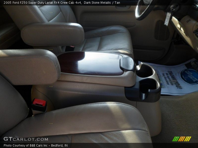 Dark Stone Metallic / Tan 2005 Ford F250 Super Duty Lariat FX4 Crew Cab 4x4