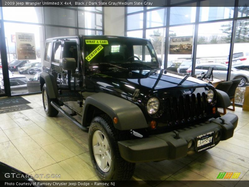 Black / Dark Slate Gray/Medium Slate Gray 2009 Jeep Wrangler Unlimited X 4x4
