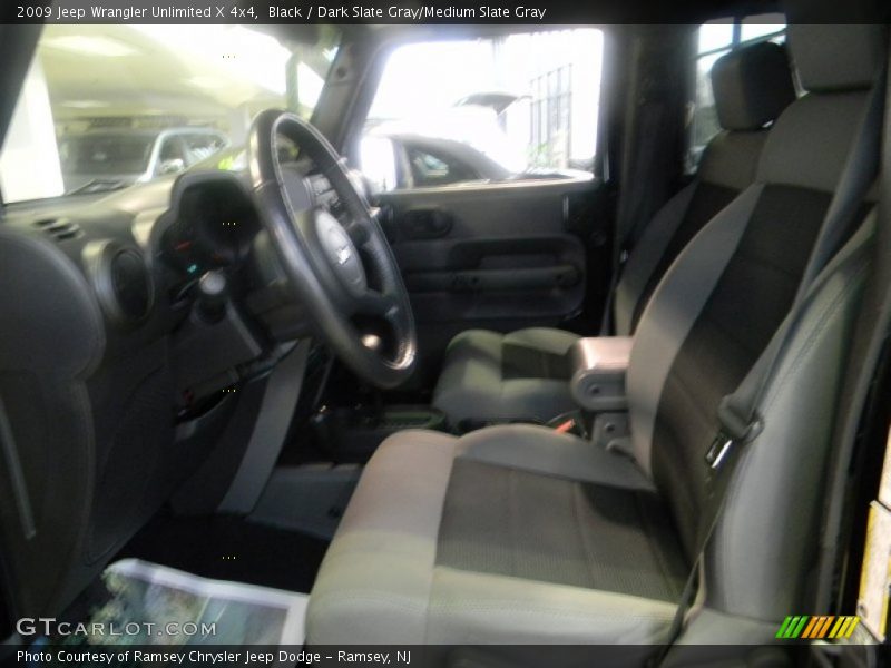 Black / Dark Slate Gray/Medium Slate Gray 2009 Jeep Wrangler Unlimited X 4x4
