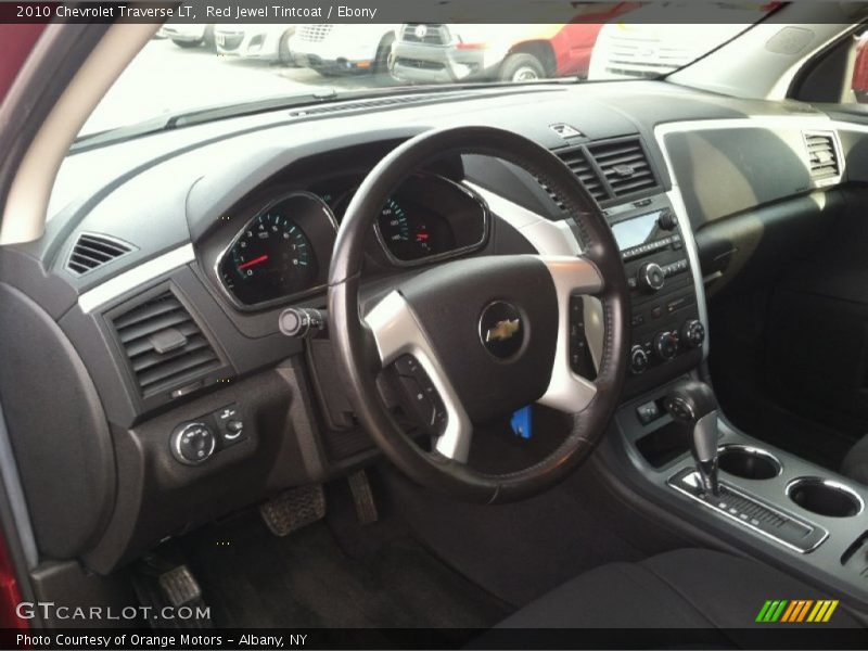 Red Jewel Tintcoat / Ebony 2010 Chevrolet Traverse LT