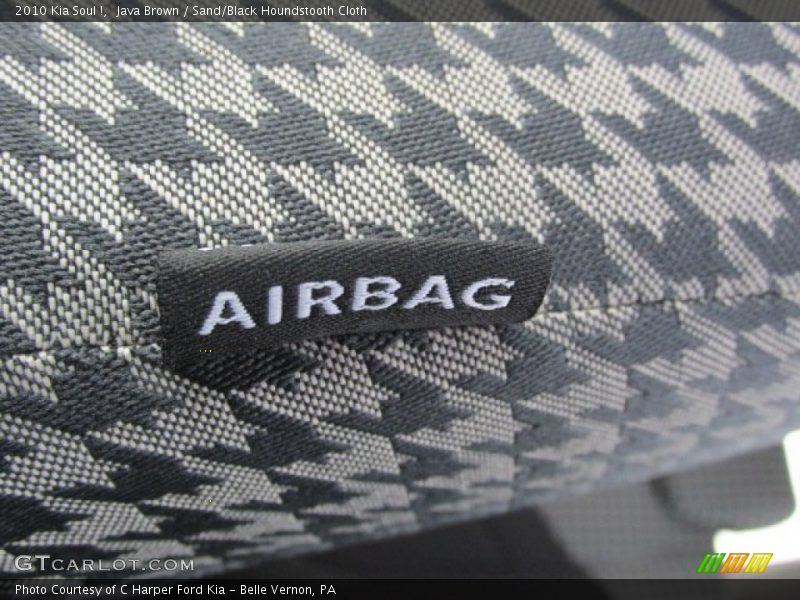 Java Brown / Sand/Black Houndstooth Cloth 2010 Kia Soul !