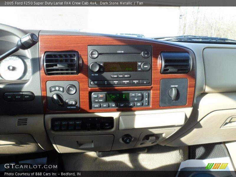 Dark Stone Metallic / Tan 2005 Ford F250 Super Duty Lariat FX4 Crew Cab 4x4
