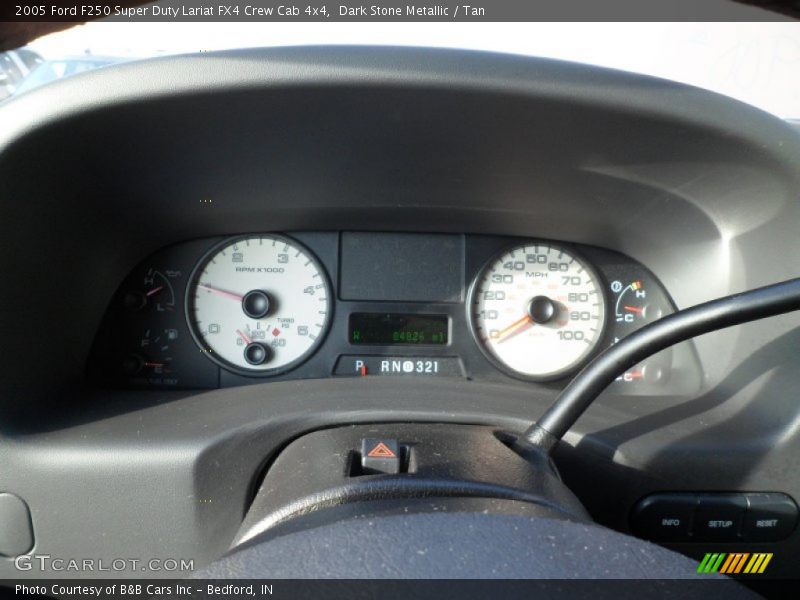 Dark Stone Metallic / Tan 2005 Ford F250 Super Duty Lariat FX4 Crew Cab 4x4