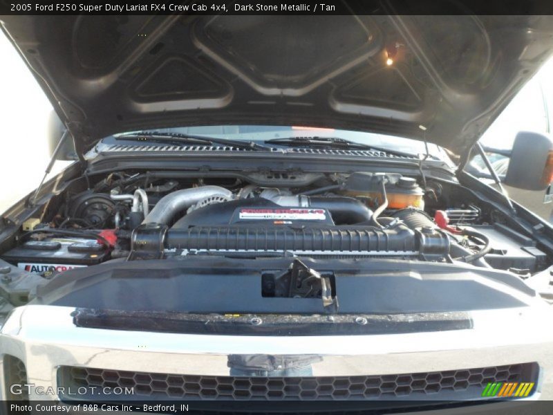 Dark Stone Metallic / Tan 2005 Ford F250 Super Duty Lariat FX4 Crew Cab 4x4