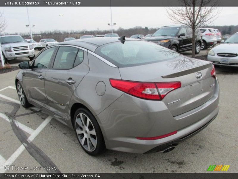 Titanium Silver / Black 2012 Kia Optima SX