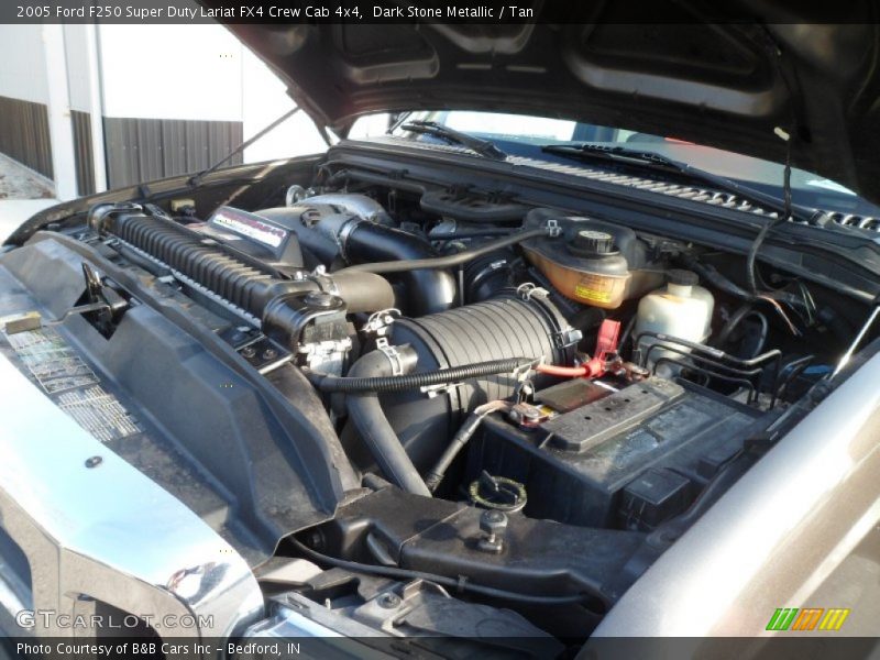 Dark Stone Metallic / Tan 2005 Ford F250 Super Duty Lariat FX4 Crew Cab 4x4