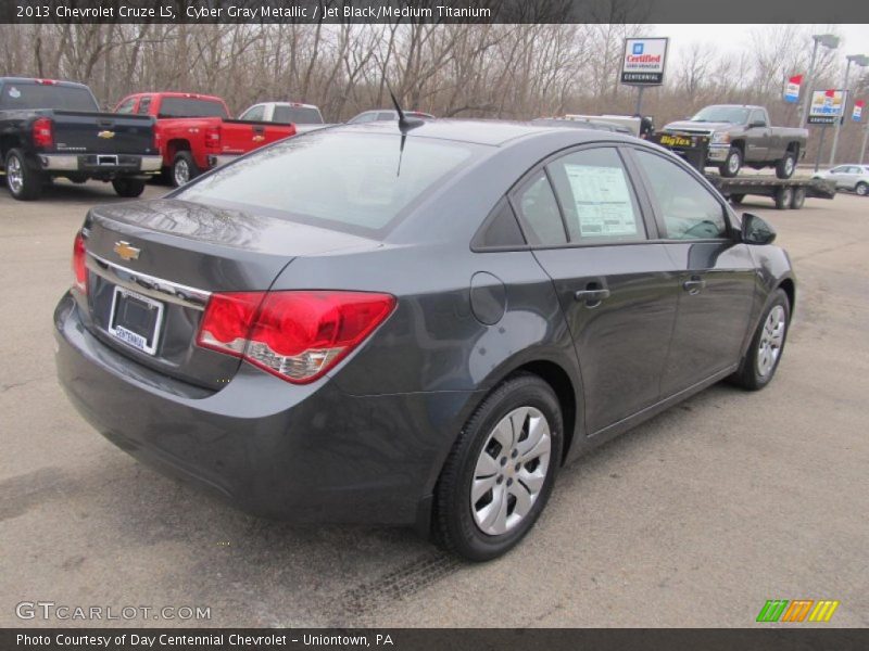 Cyber Gray Metallic / Jet Black/Medium Titanium 2013 Chevrolet Cruze LS