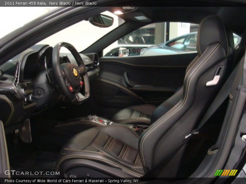  2011 458 Italia Nero (Black) Interior