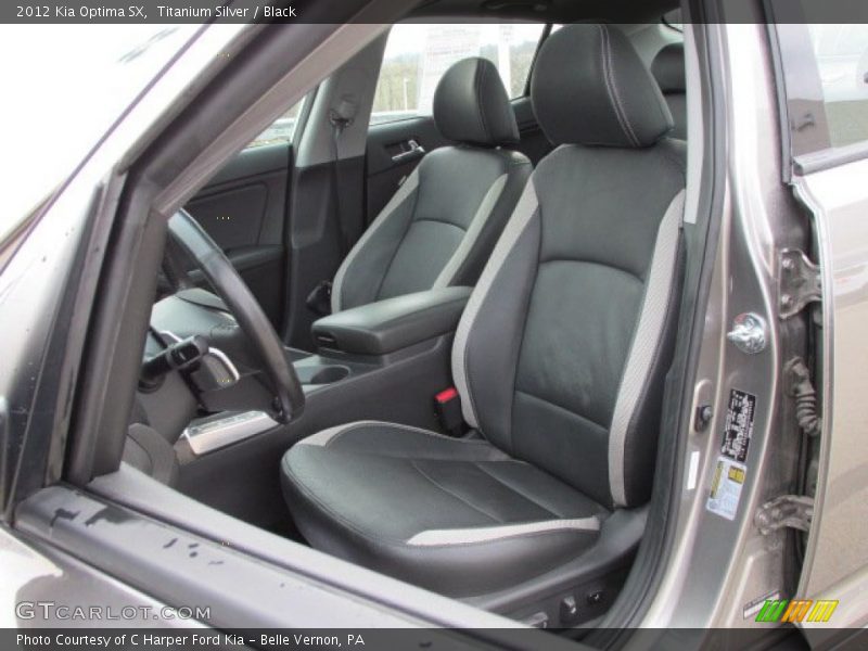 Titanium Silver / Black 2012 Kia Optima SX
