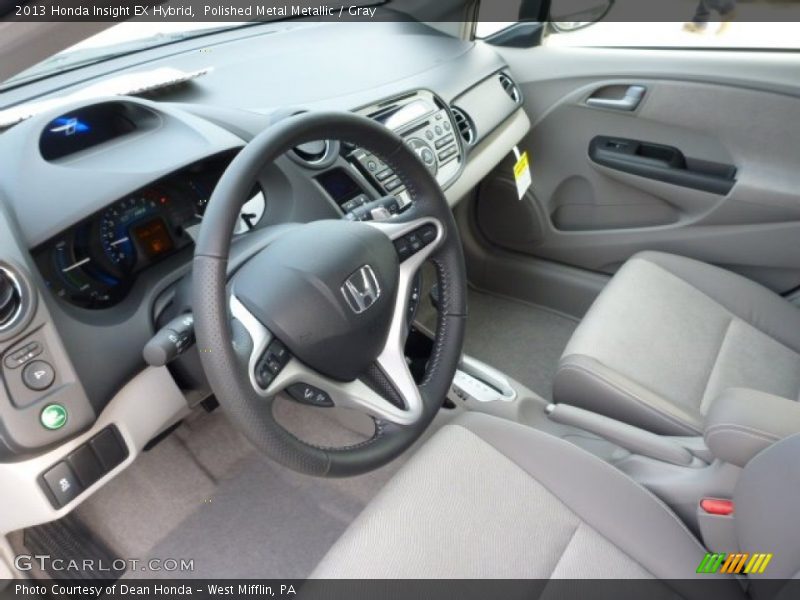  2013 Insight EX Hybrid Gray Interior