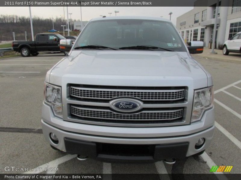Ingot Silver Metallic / Sienna Brown/Black 2011 Ford F150 Platinum SuperCrew 4x4