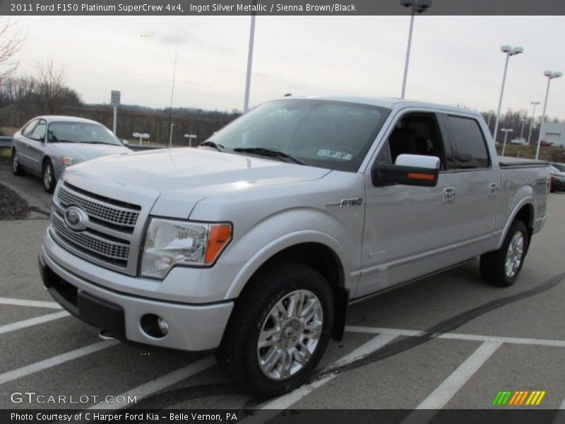 Ingot Silver Metallic / Sienna Brown/Black 2011 Ford F150 Platinum SuperCrew 4x4