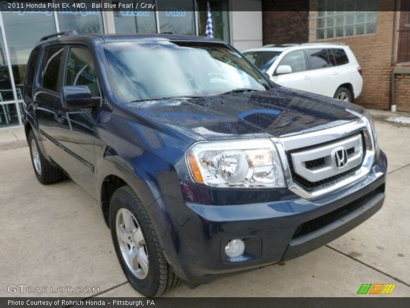 Bali Blue Pearl / Gray 2011 Honda Pilot EX 4WD