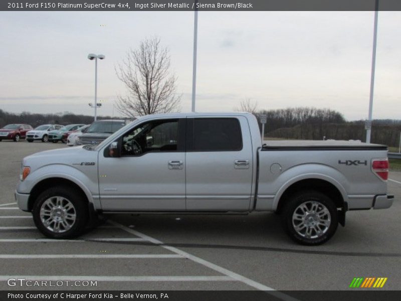 Ingot Silver Metallic / Sienna Brown/Black 2011 Ford F150 Platinum SuperCrew 4x4