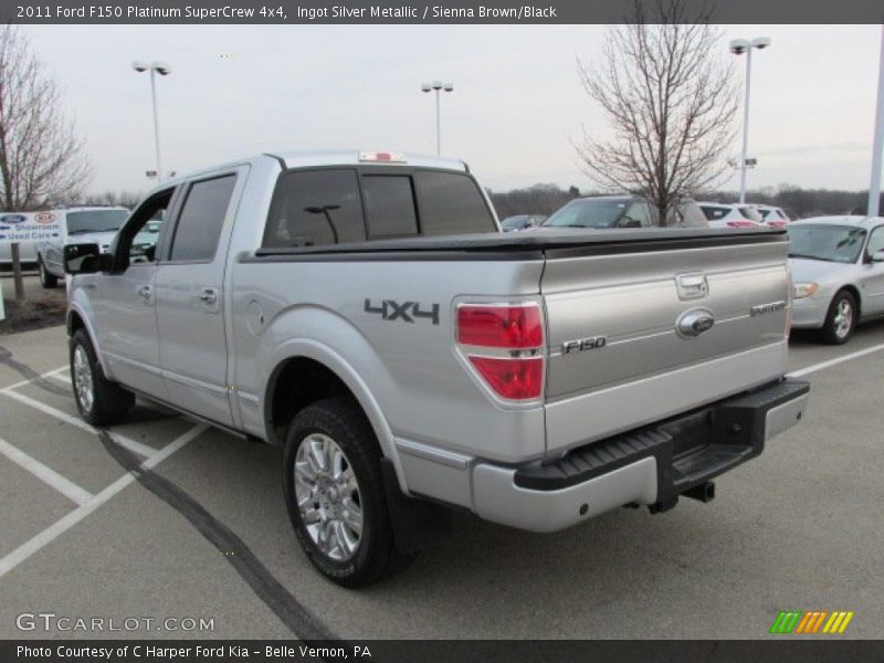 Ingot Silver Metallic / Sienna Brown/Black 2011 Ford F150 Platinum SuperCrew 4x4