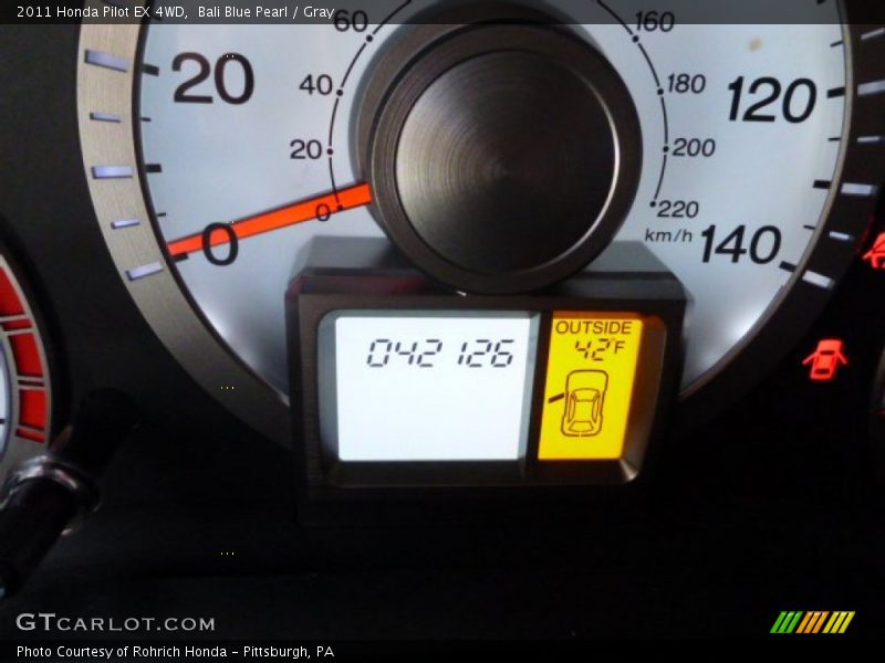 Bali Blue Pearl / Gray 2011 Honda Pilot EX 4WD