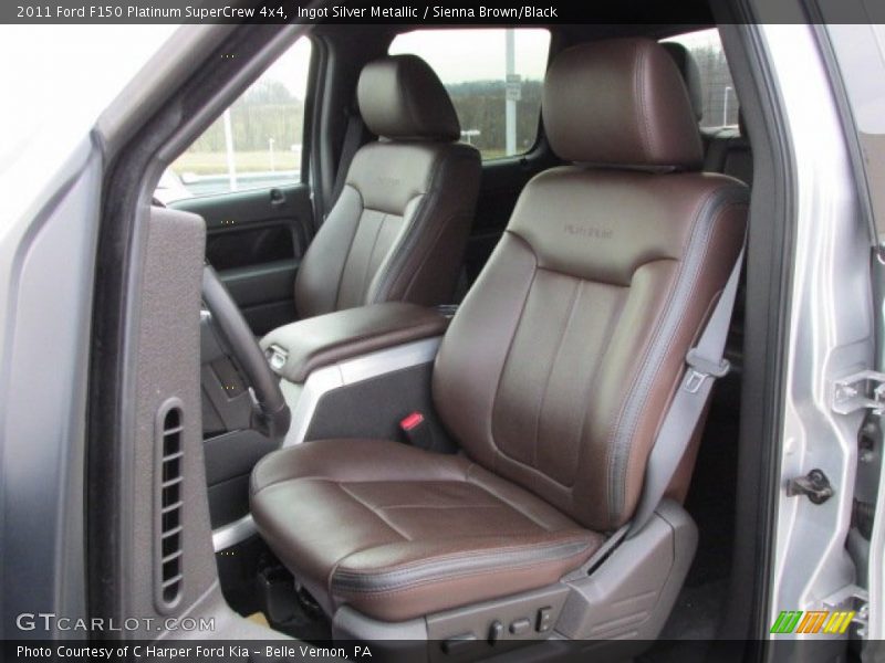 Ingot Silver Metallic / Sienna Brown/Black 2011 Ford F150 Platinum SuperCrew 4x4