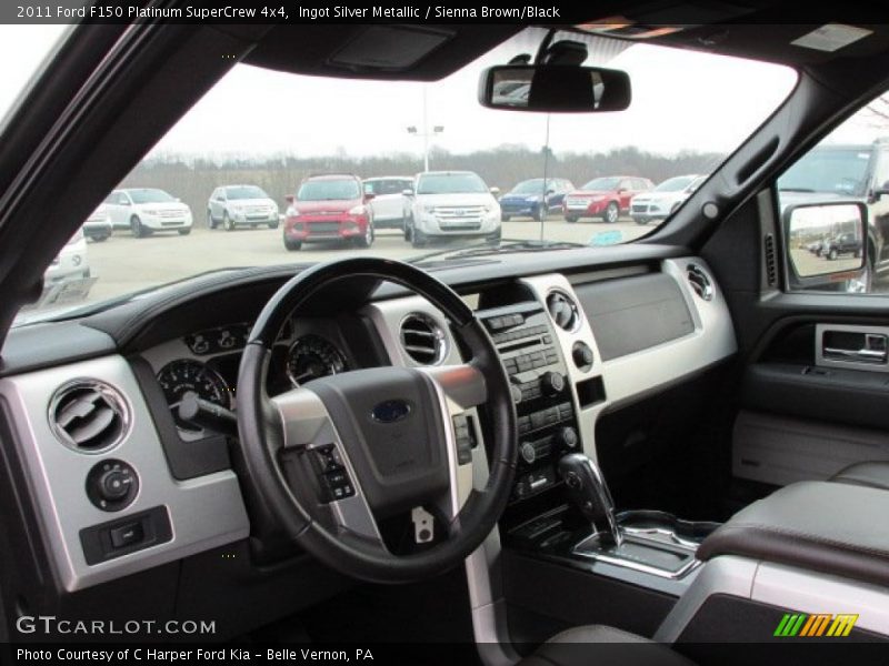 Ingot Silver Metallic / Sienna Brown/Black 2011 Ford F150 Platinum SuperCrew 4x4