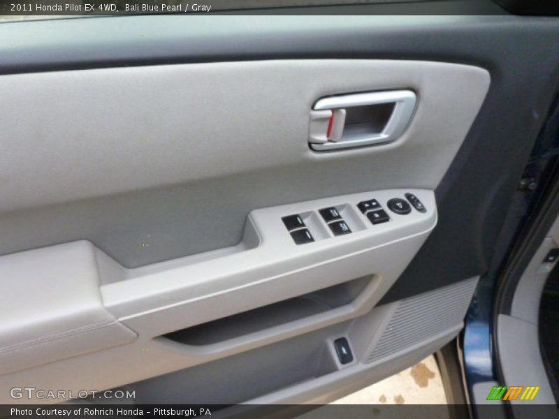 Bali Blue Pearl / Gray 2011 Honda Pilot EX 4WD