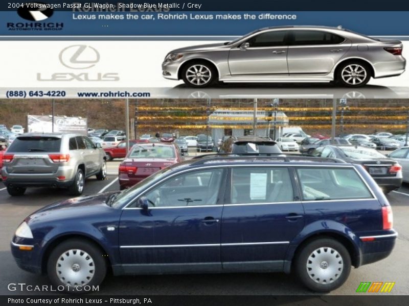 Shadow Blue Metallic / Grey 2004 Volkswagen Passat GL Wagon