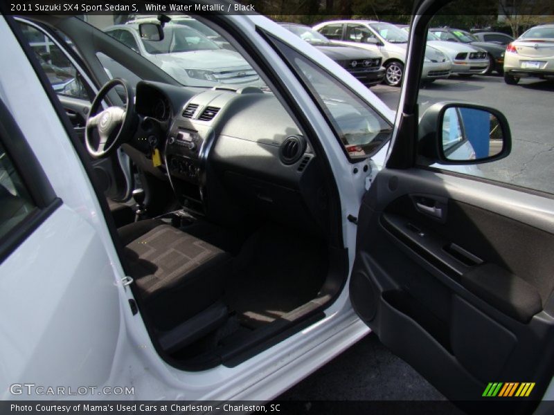 White Water Metallic / Black 2011 Suzuki SX4 Sport Sedan S
