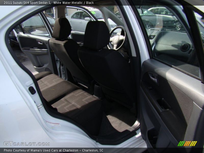 White Water Metallic / Black 2011 Suzuki SX4 Sport Sedan S