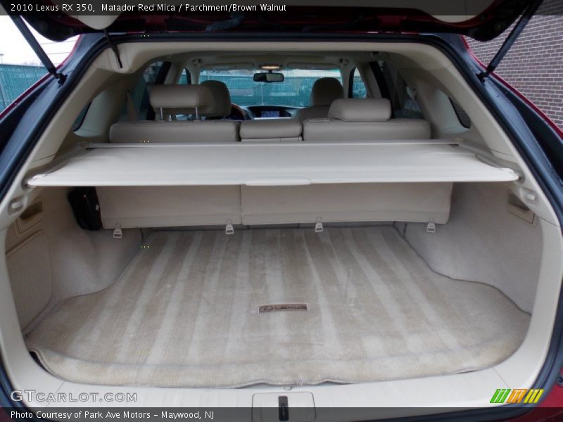 Matador Red Mica / Parchment/Brown Walnut 2010 Lexus RX 350