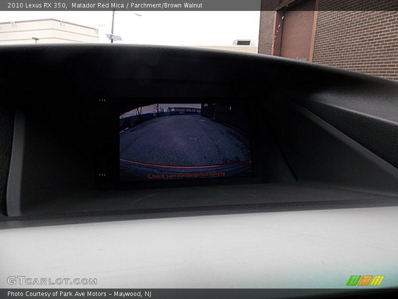 Matador Red Mica / Parchment/Brown Walnut 2010 Lexus RX 350